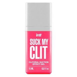 Смоктайзер для клітора Intt Suck My Clit Wild Strawberry (15 мл), полуниця, гель з ефектом посмоктування SX4002 фото